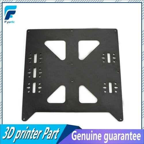Black Aluminum Y Carriage Anodized Plate Upgrade V2 Prusa i3 V2 Hot Bed Support Plate For Prusa i3 DIY 3D Printer parts