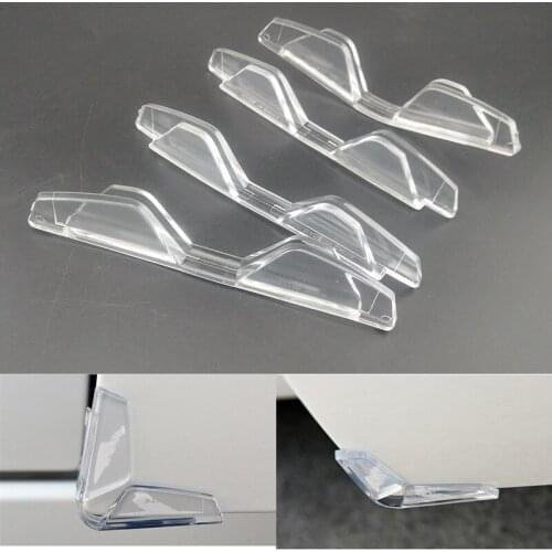 4pcs/set PVC Car Door Edge Guards Bottom Corner Anti-scratch Protector Strips For Toyota Camry Corolla RAV4 Yaris Highlander