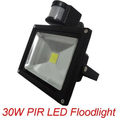 30W LED Floodlight PIR Motion Sensor Outdoor Motion Sensor Light, led sensor lights 30W AC85V-265V DHL Freeshipping