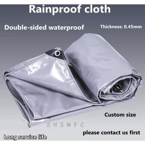Thick 0.45mm PVC Tarpaulin Rainproof Cloth Outdoor Boat Car High-strength Silk Tarpaulin Garden Plant Shed Pet Waterproof Cloth