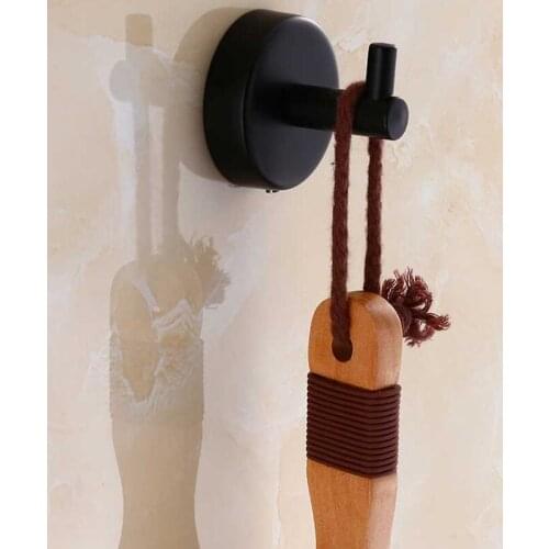 Vidric Black Round Clothes hooks Kitchen hooks living room wall hanging door rear hook for cap,coat,Clothes,Robe hooks