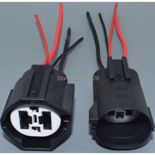 Worldgolden 4 pin male female Dissipating Fan Compound connector plug for Ford Focus Volvo Land Rover 7282-8497-90 7283-8497-90