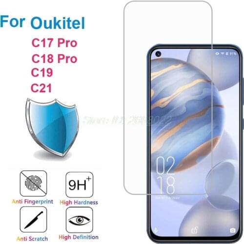 3-1PCS Glass For Oukitel C21 Screen Protector 9D Protective Tempered Glass ON Cristal Oukitel C21 C 21 6.4" Pelicula de vidro