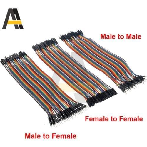 1pcs 10cm Dupont Line 40PIN Male to Female/ Female to Female / Male to Male Jumper Wire Dupont Cable for DIY KIT