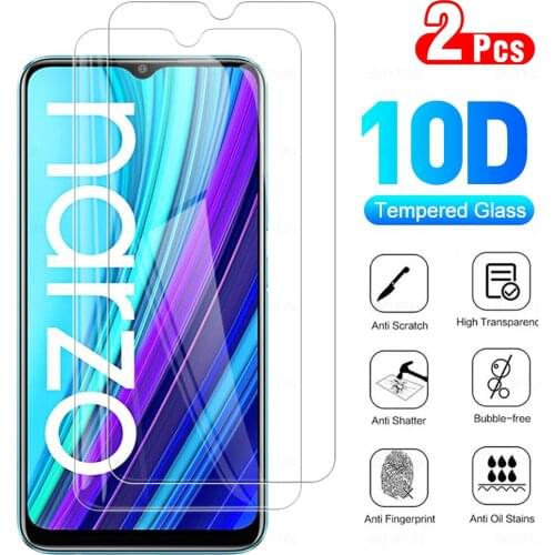 2pcs Tempered Glass For Realme Narzo 30A Screen Protector For Realme Narzo 30A Realme RMX3171 6.5" Protective Glass
