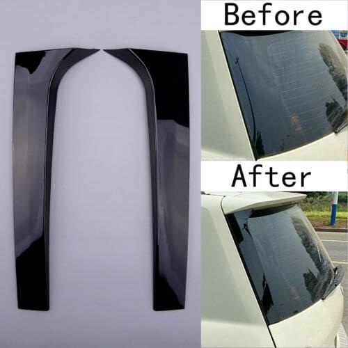 2Pcs Rear Window Spoiler Side Wing Trim Cover Canard Splitter Car Fit For Benz GLK Class X204 2009 2010 2011 2012 2013 2014 2015