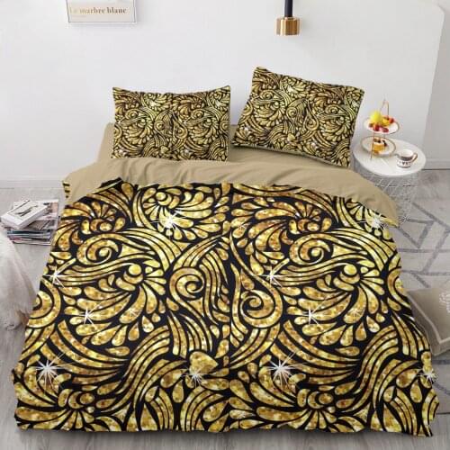 3D Luxury Bedding Sets Duvet Cover Set Comforther Cases Quilt Covers Pillowcase Full Twin Single Double Size Camel Bed Linen