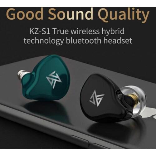 KZ S1 Bluetooth 5.0 In-Ear Wireless HiFi Stereo Sound Earphones Sports Earbuds