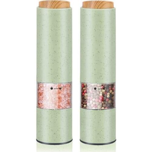 Electric Salt Pepper Grinder,Electric Ceramic Burr Mill For Herb/Pepper/Spice,Adjustable Kitchen Grinding Gadgets