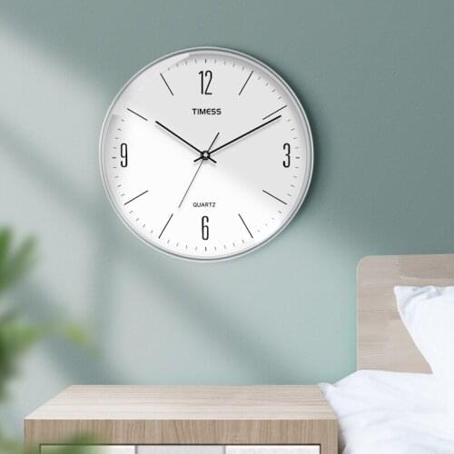 Minimalist Black Wall Clock Modern Design Glass Nordic Silent Simple Round Wall Clocks Special Art Wandklok Home Decoration E5