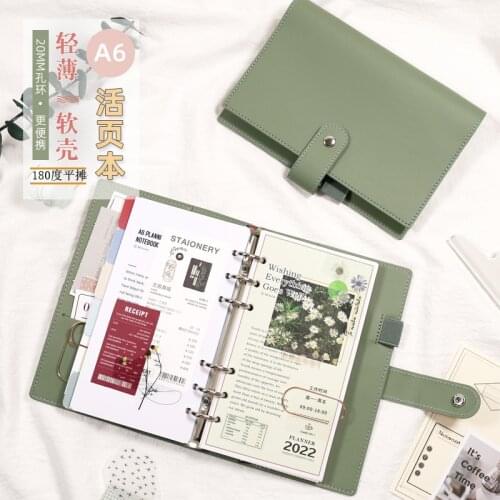 MyPretties 6-Hole Binder Organizer Notebook a5 a6 Soft Planner Agenda Journal DIY Retro Organizer School Stationery