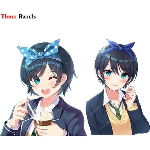 Three Ratels A661 Sarashina Ruka Kanojo Okarishimasu For Jeep Window Sticker Laptop Decal Auto Accessories Waterproof Materal