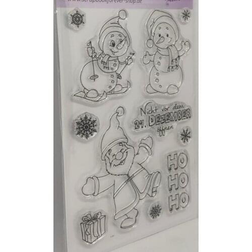 German Christmas Clear Silicone Stamp / seal for DIY Scrapbooking / Album Decorative Clear Stamp Sheets A445