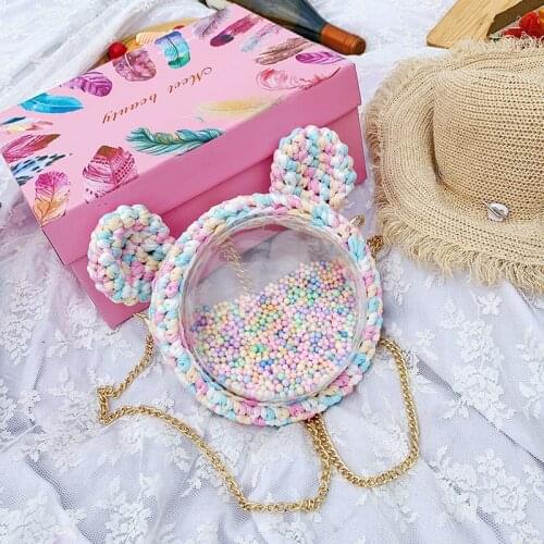 2021 new fashion cartoon style transparent bag ladies fashion bags for Womens