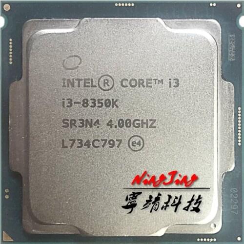 Intel Core i3-8350K i3 8350K 4.0 GHz Quad-Core Quad-Thread CPU Processor 8M 91W LGA 1151