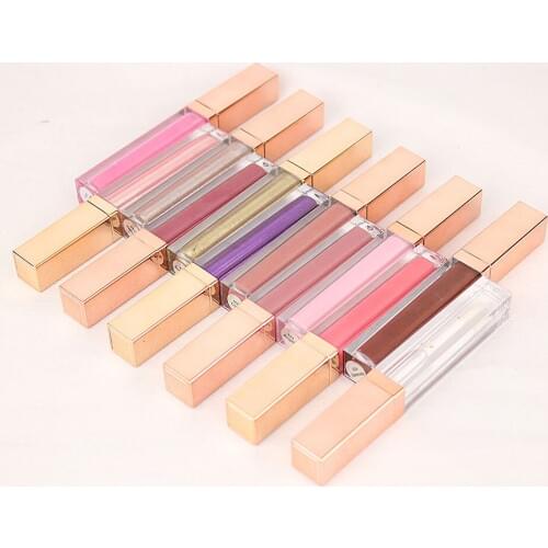 Luxury Shiny Makeup Lipgloss Clear Nude High Pigmented Long Lasting Waterproof Liquid Glossy Custom Private Label