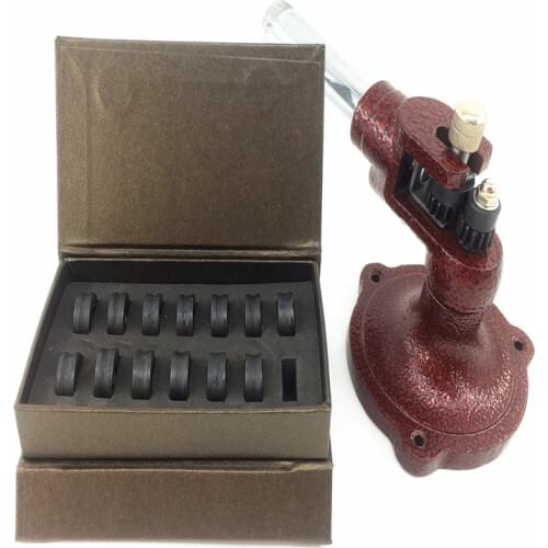 Handheld 13 Knurls Easy Operate Jewelry Making Machine Stone Set Solid Steel Ring Stretcher Adjustment Size Expander Tools