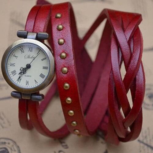 Shsby Ladies Watch With Leather Strap