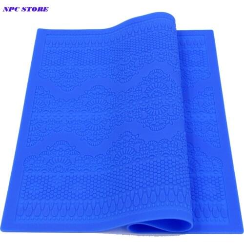 NPC Silicone Cake Lace Mold Fondant Decorative Pattern Mat Cake Decorating Mold Silicone Baking Mat Sugar Lace Flower Bakeware