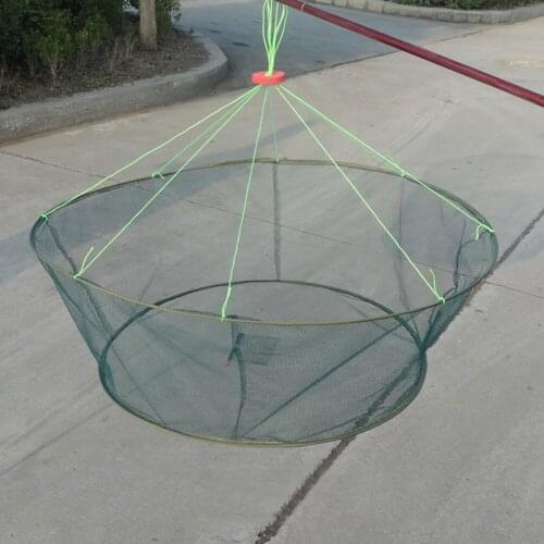 Foldable Drop Fishing/Landing/Cast Net Nylon Shrimp Crab Bait Mesh For Fish Trap/Cage Crayfish Catcher Folding Casting Network