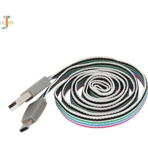 Usb Cable Type C 8Pin Micro USB Cables for Iphone Xs 8 Samsung S8 Xiaomi Huawei 1m Cotton Knitting Fast Charging Cord 200pcs/lot
