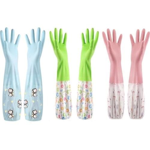 Magic Silicone Dish Washing Guantes Latex Garden Rubber Gloves Kitchen Accessories Dishwashing Household Brush Clean