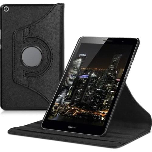Rotating PU Leather Case for Huawei MediaPad T3 8.0 Honor Play Pad 2 KOB-L09 KOB-W09 Tablet Funda Cover for Huawei T3 8.0 Glass