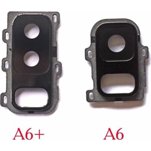 Back Rear Camera Frame Holder Glass Lens Cover Replacement For Samsung Galaxy A6 2018 /A6 + A600F A605F A600 A605
