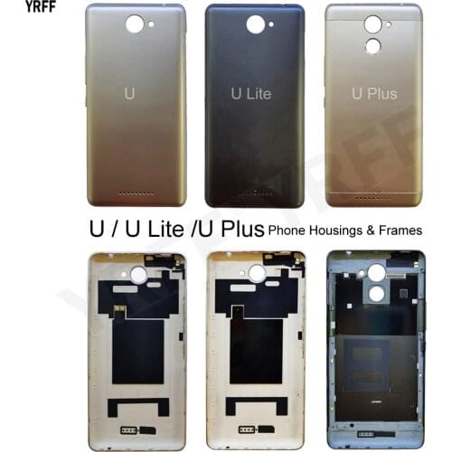 For BQ Aquaris U Plus Phone Hard Plastic Housings Frames Cases For BQ Aquaris U Lite Battery Back Cover Door Housing Case