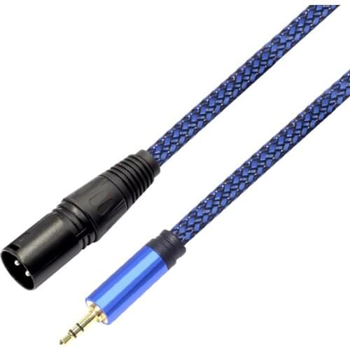 1M-5M 3.5MM male pulg to XLR 3 pin audio cable,3 hole XLR female socket to 3.5 microphone line