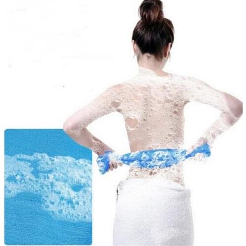 1Pc Soap Shower Gel Foams Long Nylon Towel Washing Back Soft Bath Washcloths Bath Sponge Exfoliating Mesh Bathing Flower Shower