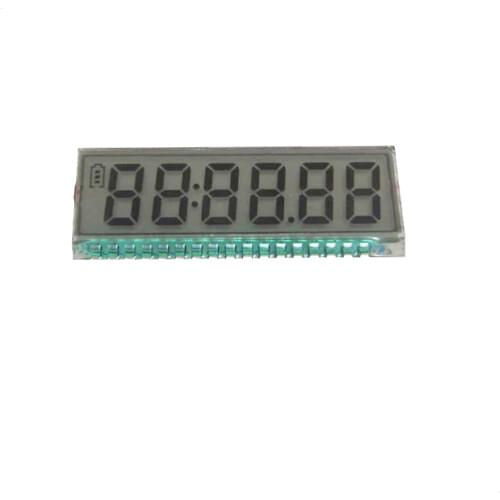 17PIN TN Positive 6-Digits Segment LCD Panel Without Backlight 3V