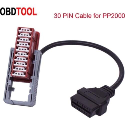 30 PIN Cable for PP2000 PSA XS Evolution 16Pin Cable OBD2 EOBD To Lexia3 PSA 30 Pin Diagnostic Cables for Old Peu-geot/Ci-troen