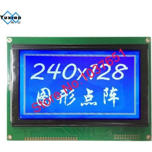 Free ship 1pcs 5.1inch 240128 lcd display moudle blue LCM240128A-V3.0 T6963C UCI6963 144*104mm