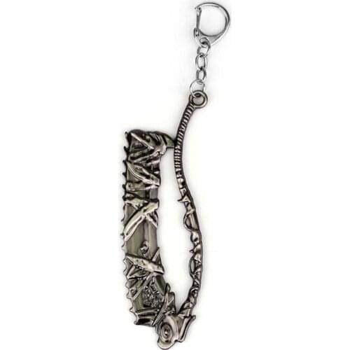 MQCHUN Fashion Accessories Game Bloodborne Keychain Alloy Keyring Nightmare Edition for Men Women Jewelry Pendant Chaveiro-50