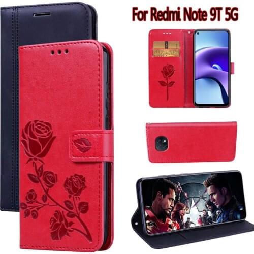 Cover For Xiaomi Redmi Note 9T 5G Case M2007J22G Flip Phone Protective Shell For Funda Xiomi Redmi Note 9T Case Leather Book Bag