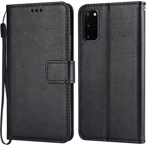 Flip Wallet PU Leather Case For Samsung Galaxy S20 G980 SM-G980F 6.2'' Funda Stand Business Phone Holster Stripe Protect Cover