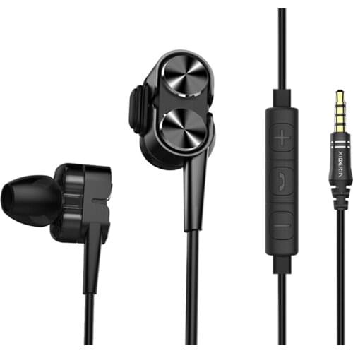 Game earphone wired in ear microphone mobile gameing noise reduction electronic competition Jedi survival