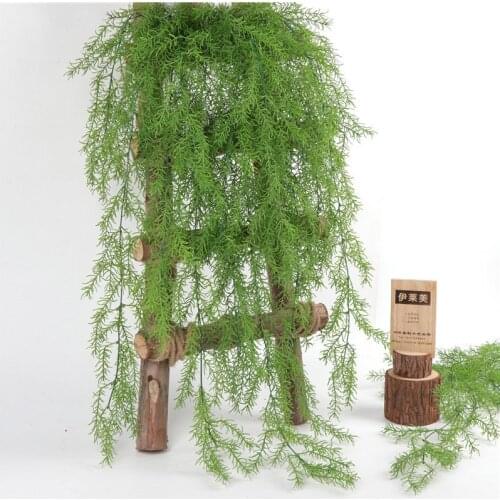 Artificial Green Plants Long Pine Needles Soft Imitation Vine Rattan Home Decoration Accessories Plastic Plant Fake Flowers