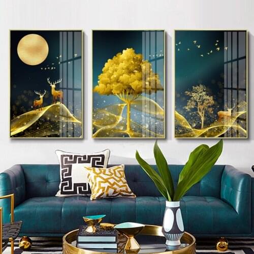 Animal Painting Abstract Deer Canvas Wall Picture Living Room Office Bedroom Modern Canvas Wall Art Canvas Poster Print Picture