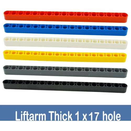 Leduo 1x17 Thick Hole Arm Liftarm Assembles Particles Car Robot Educatinoal Building Blocks DIY Technical Construction Toys
