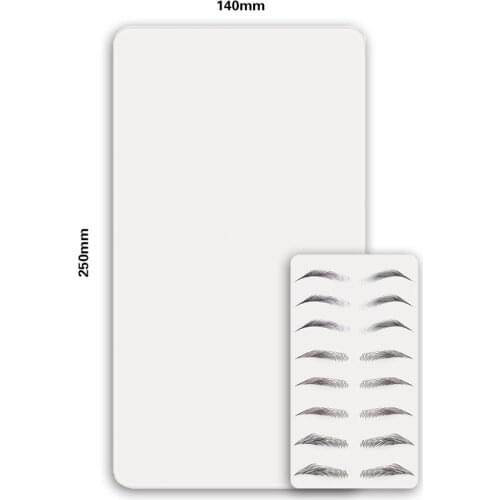 KZBOY 5/10/15PCS Tattoo Supplies Large Size Double Side White Blank Microblading Latex Fake Skin Pads for Beginner Training