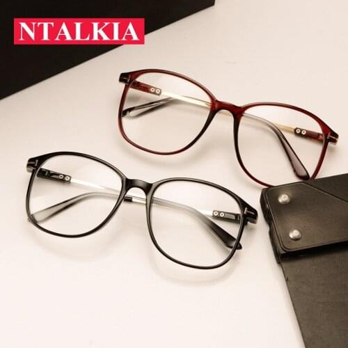 Fashion Big Square Glasses Frame For Women Men PC Computer Eyeglasses clear lens Retro Black Eyewear T Sharpe Frames Fake goggle