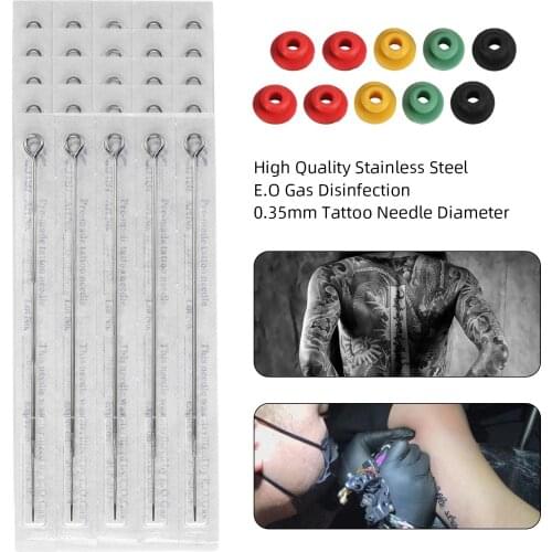 Hand Poke Stick Tattoo Kit DIY Tattoo Supply Tattoo Needles Set 3RL / 5RL / 7RL / 9RL