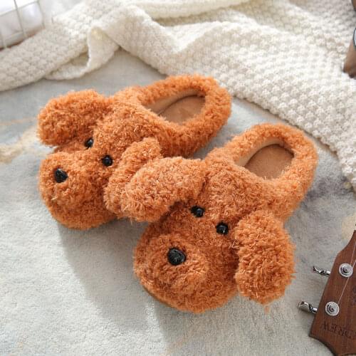 New Winter Women Cotton Slippers Female Warm Short Plush Cartoon Shoes Ladies Lovely Flats Soft Comfortable Womens Indoor Shoe