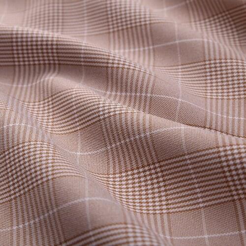 Jacket Suit Fabric Trousers Fabric Plaid Poly soft check yarn dye suit dress Telas Tissue Patchwork craft 1 yard