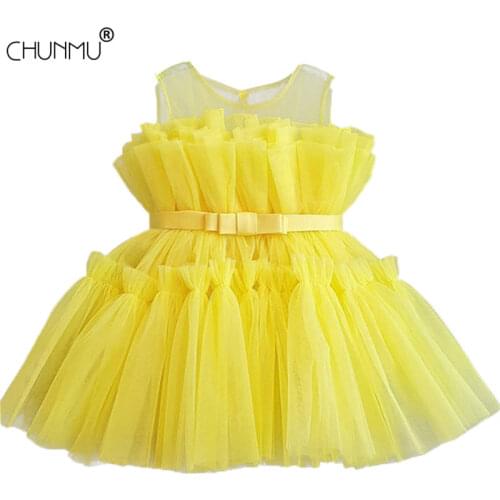 Flower Girls Dress for Wedding Party Elegant Children Princess Lace Applique Gown Sleeveless Kids Dresses for Girls Clothes