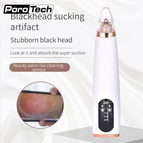 Black Spots Facial Pore Cleaner Machine Blackhead Socking Remover Pore Acne Pimple Removal Vacuum Face Deep Nose Cleaner IH6