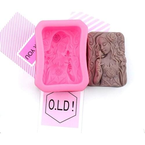 Angel Girl Silicone Mold Fondant Candle Resin Aroma Stone Ornaments Soap Mold For Pastry Cup Cake Decorating Kitchen Accessories