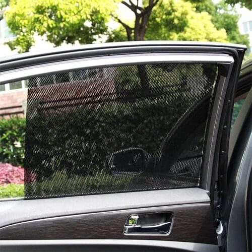 2pcs Car Side Window Sun Visor Electrostatic Shade Screen Cover Shield Sticker Side Window Sunshades Exterior Accessories